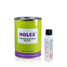 HOLEX Полиэфирная смола 0,8кг+0,02