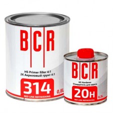 BCR 314 Грунт HS 2K 4+1 Primer filler серый 0,8 л+0,2 отв 20Н