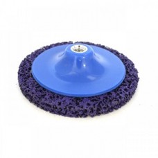 Круг для снятия ржавчины на резьбе фиолетовый 100 мм.